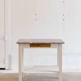 Wood & marble console