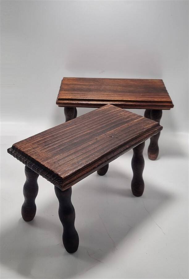 Pair of footrest stools