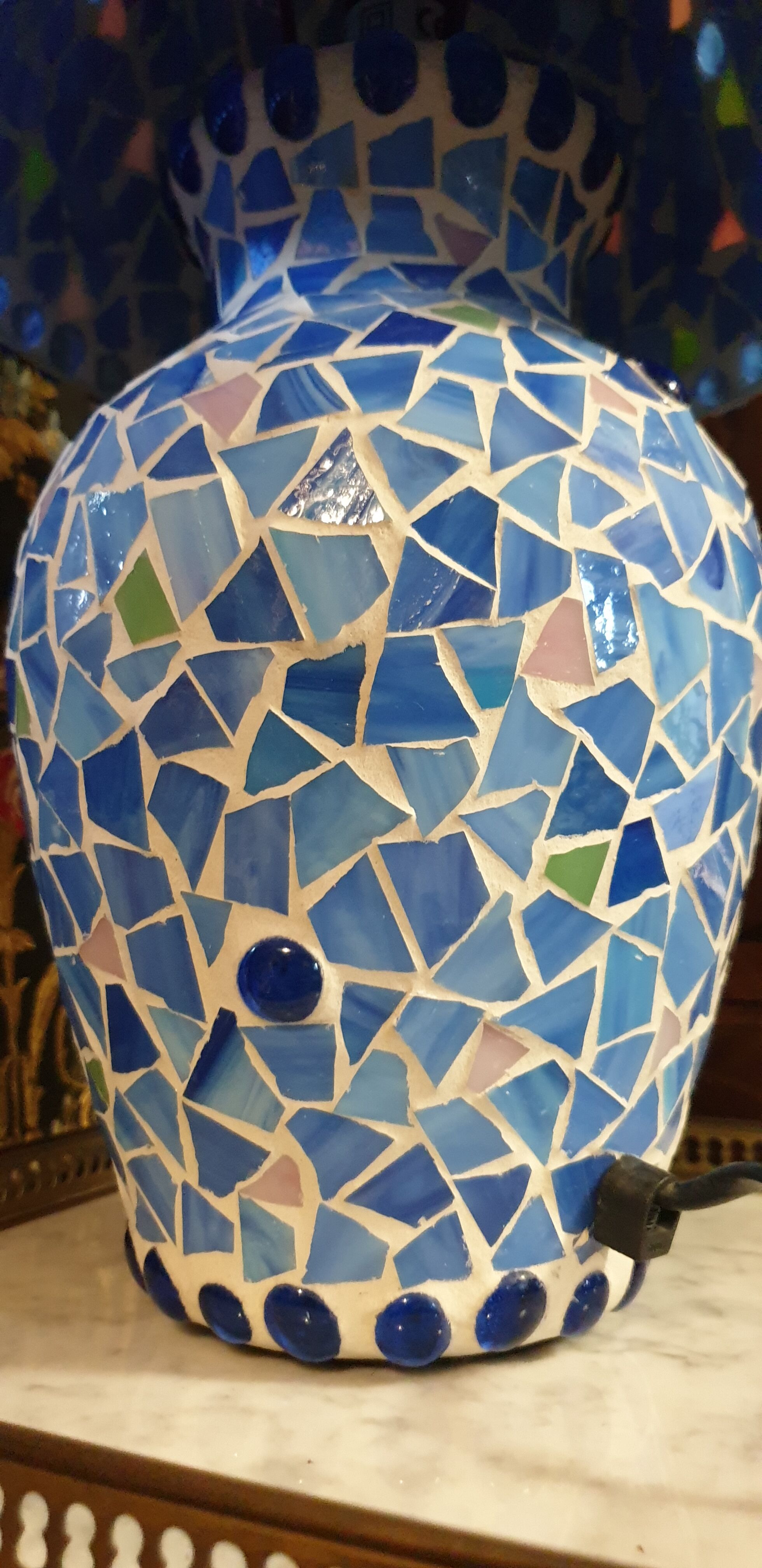Lampe mosaïque  à poser