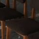 Set of six marcel gascoin chairs model ca, arhec edition.