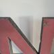 Vintage iron letter N