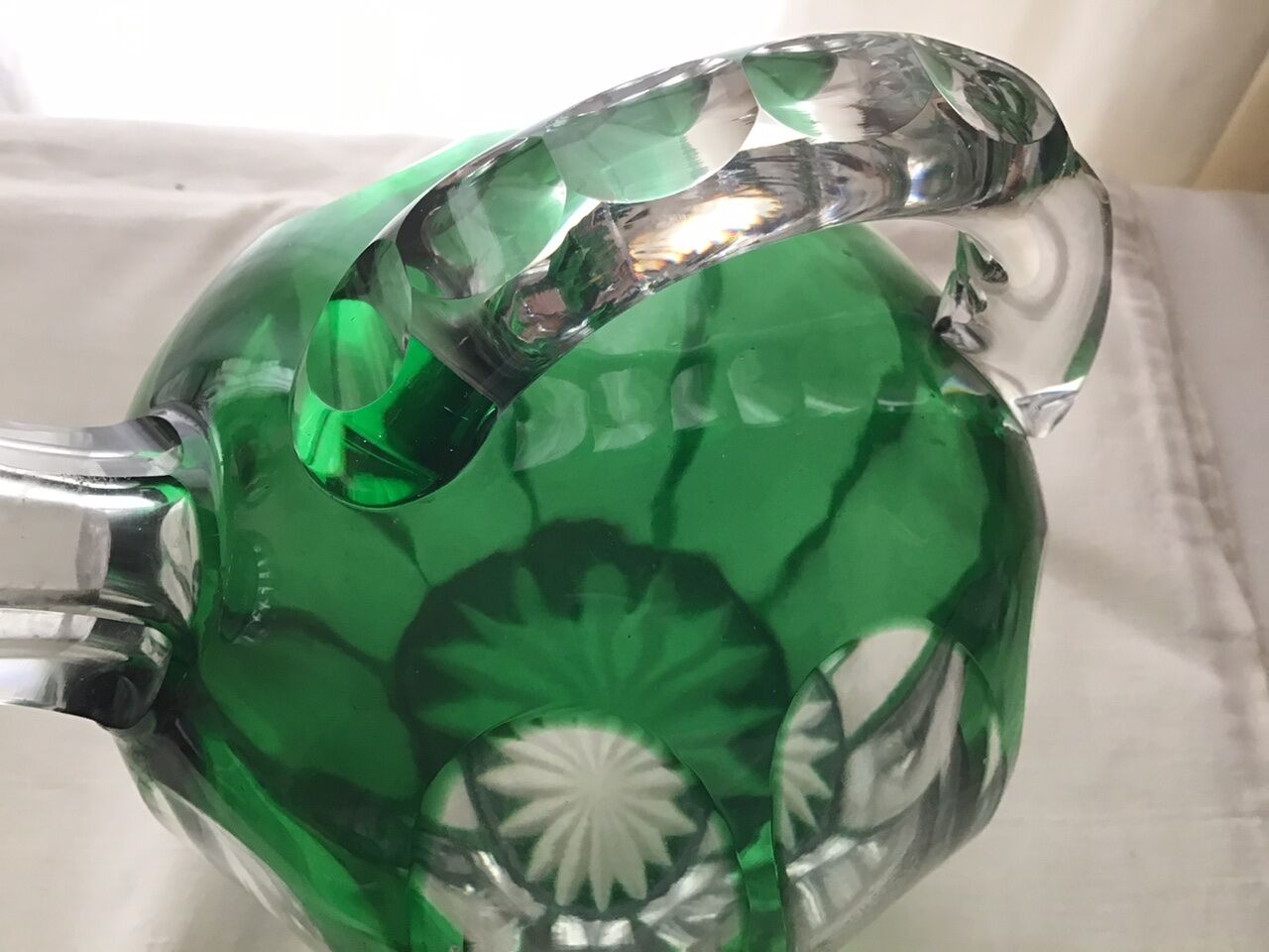 Art deco crystal carafe