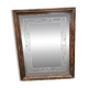 Grand miroir xviiie avec décor sablé