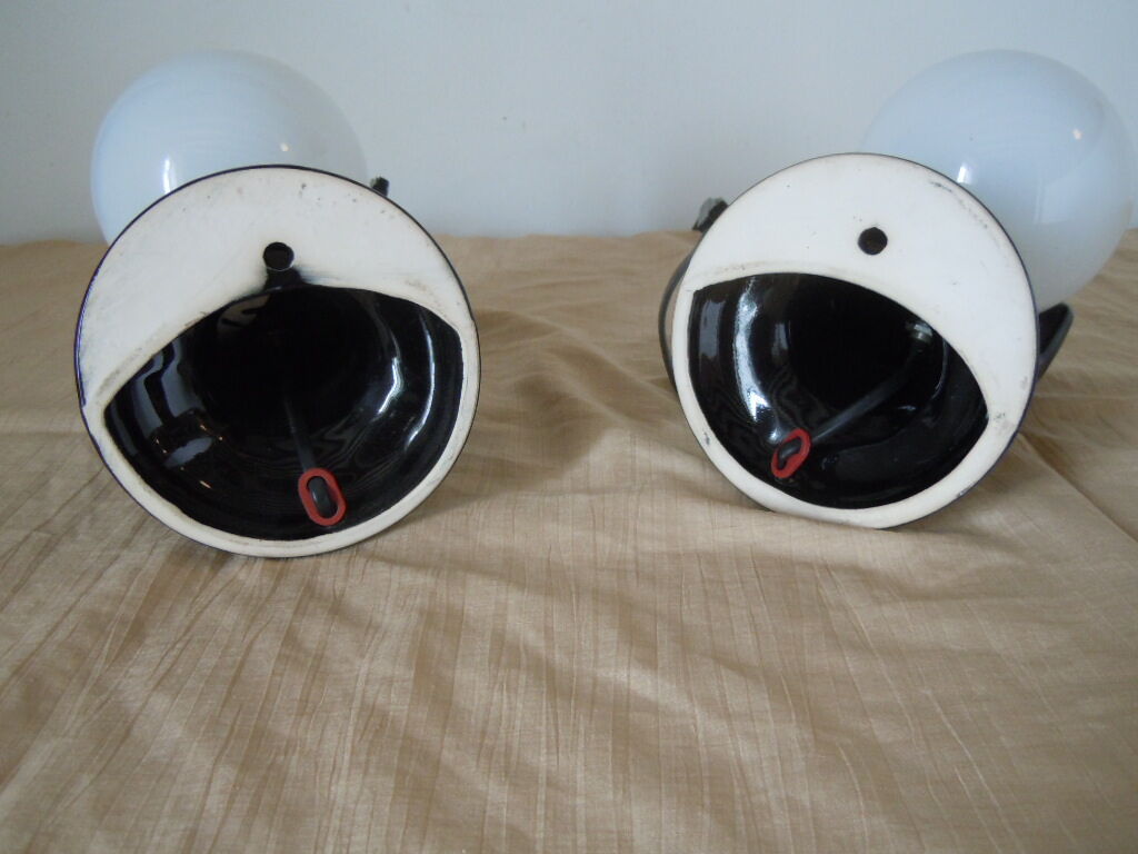 Pair of ceramic lamps or hand sconces