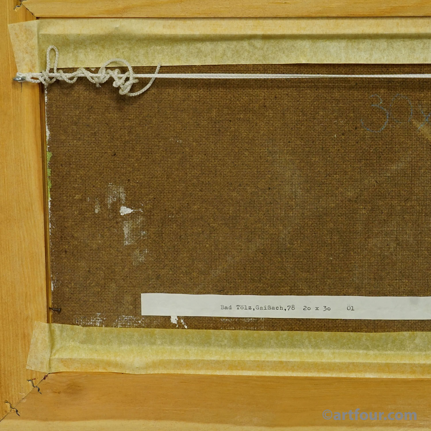 Bad Tölz, Gaißach, 1978 – Oil painting by Alexander Michael