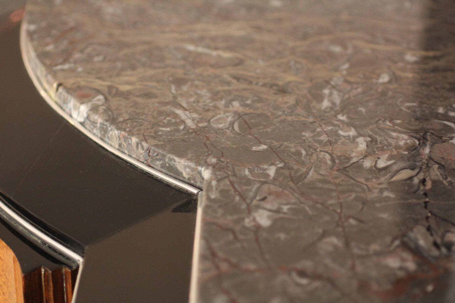 Large Art Deco Sideboard in Amboyna Root and Rosewood, Paris, 1925