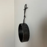 Brutalist iron mirror