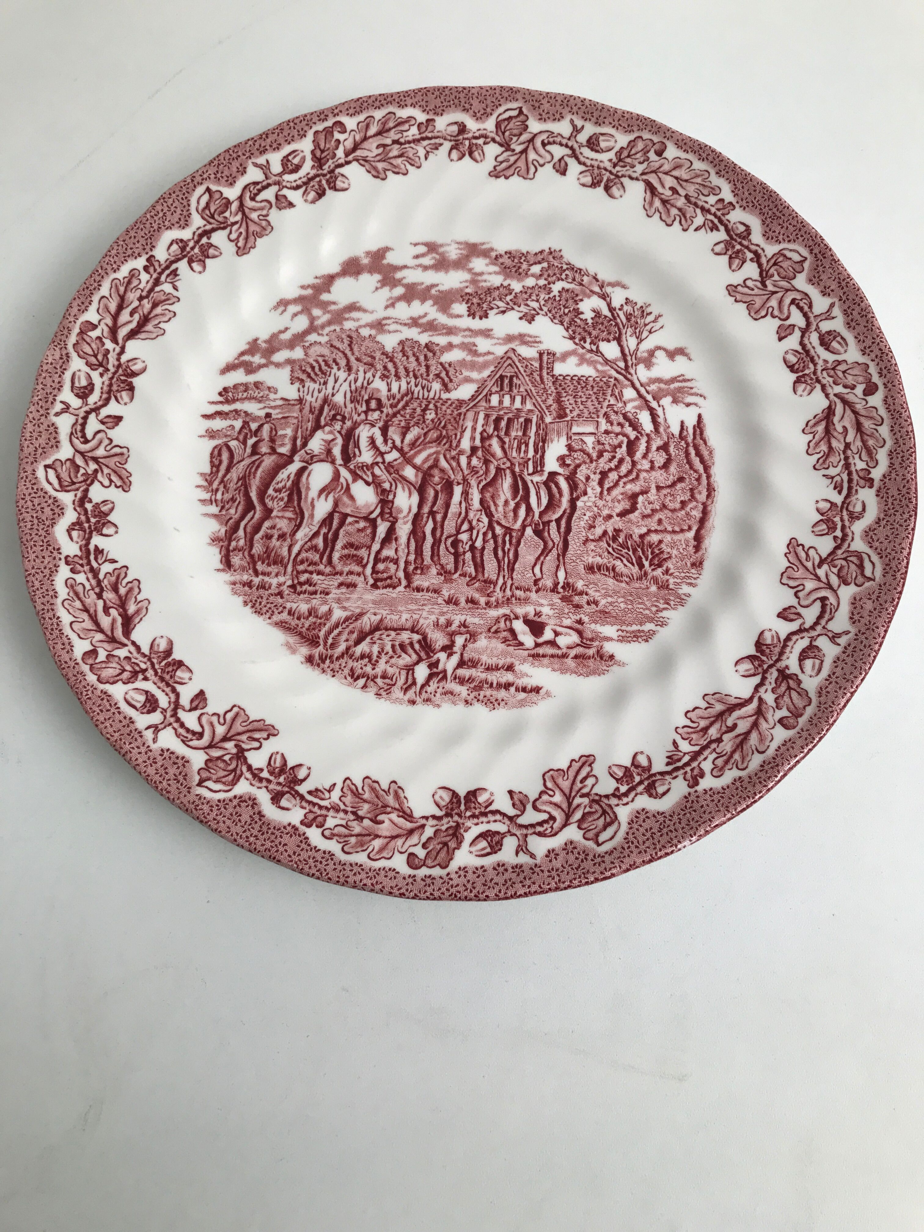 Lot of 6 plates The Georgian Collection, Churchill model, made in England