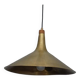 Danish brass and teak pendant lamp 1960