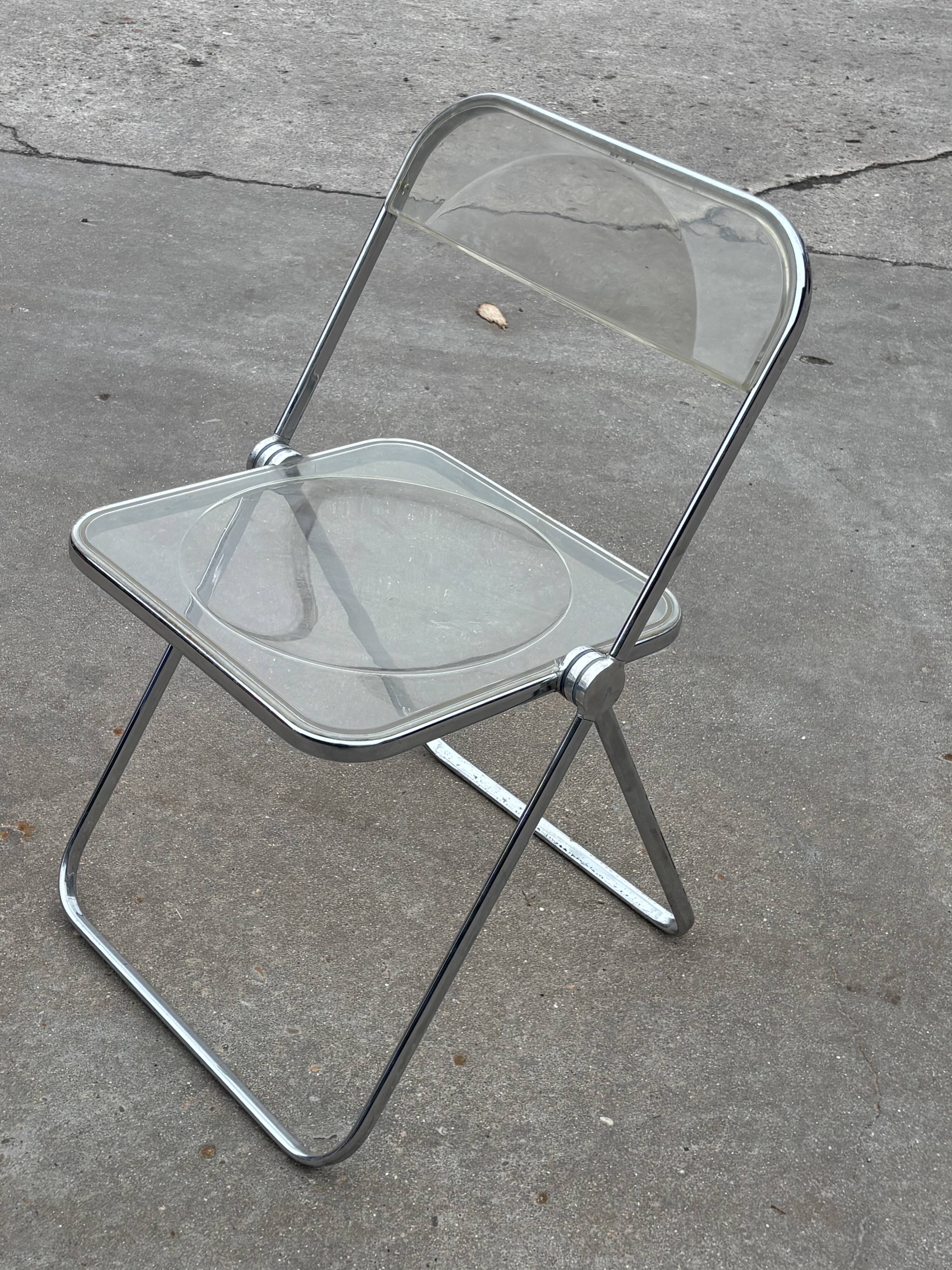 Chaise Plia vintage de Giancarlo Piretti pour Castelli Design