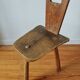 Tripod chair in solid wood – Handcrafted – Brutalist spirit