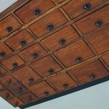 Vintage dutch oak jewelers / watchmakers cabinet, circa 1930