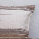 Beige cushion cover - handcrafted, handwoven from recycled cotton