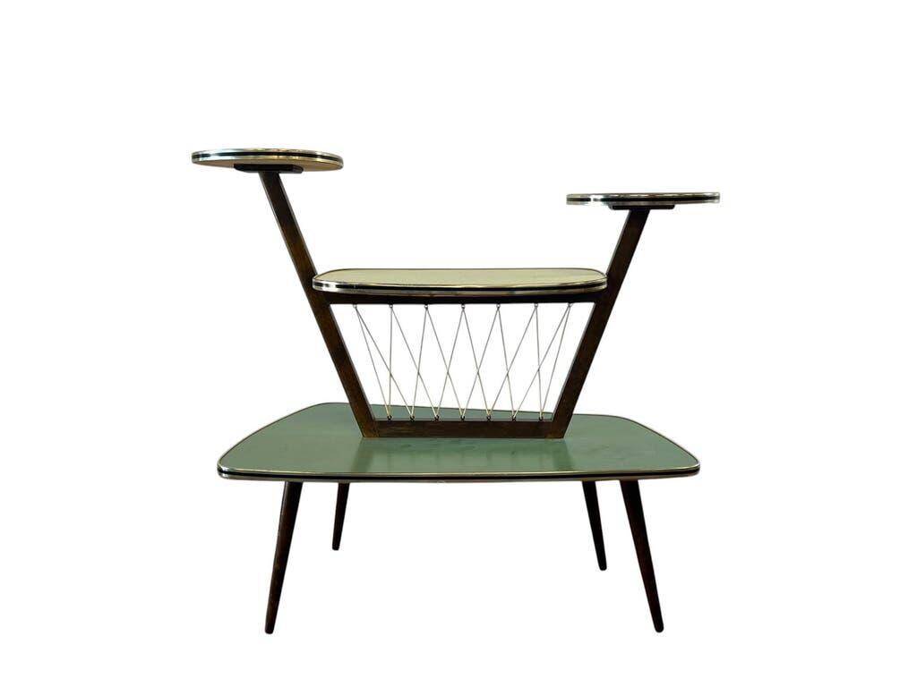 Vintage rockabilly side table/plant table in 4 colours.