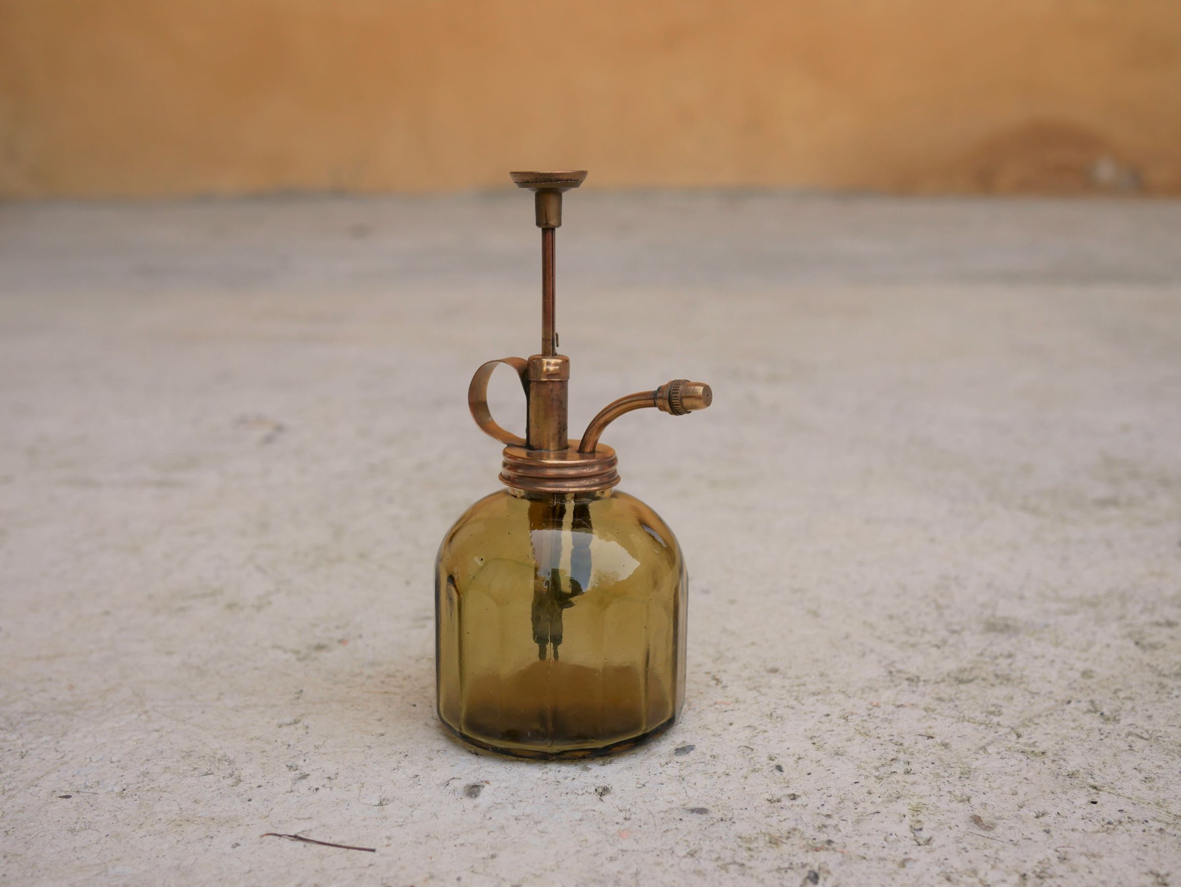 Vintage glass and brass spray