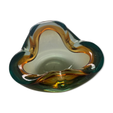 Cendrier en verre de Murano forme trèfle