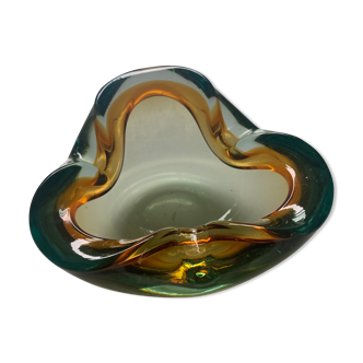 Murano glass clover-shaped ashtray
