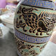Antique vase 1920 ceramic Keramis art deco