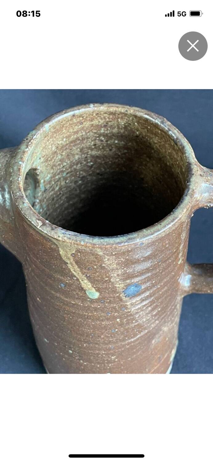 Large pot, old stoneware coffee pot