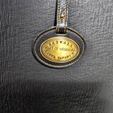 'Bogo' leather canapé in black, Carlo Bartoli for Rossi di Albizzate, 1970s.