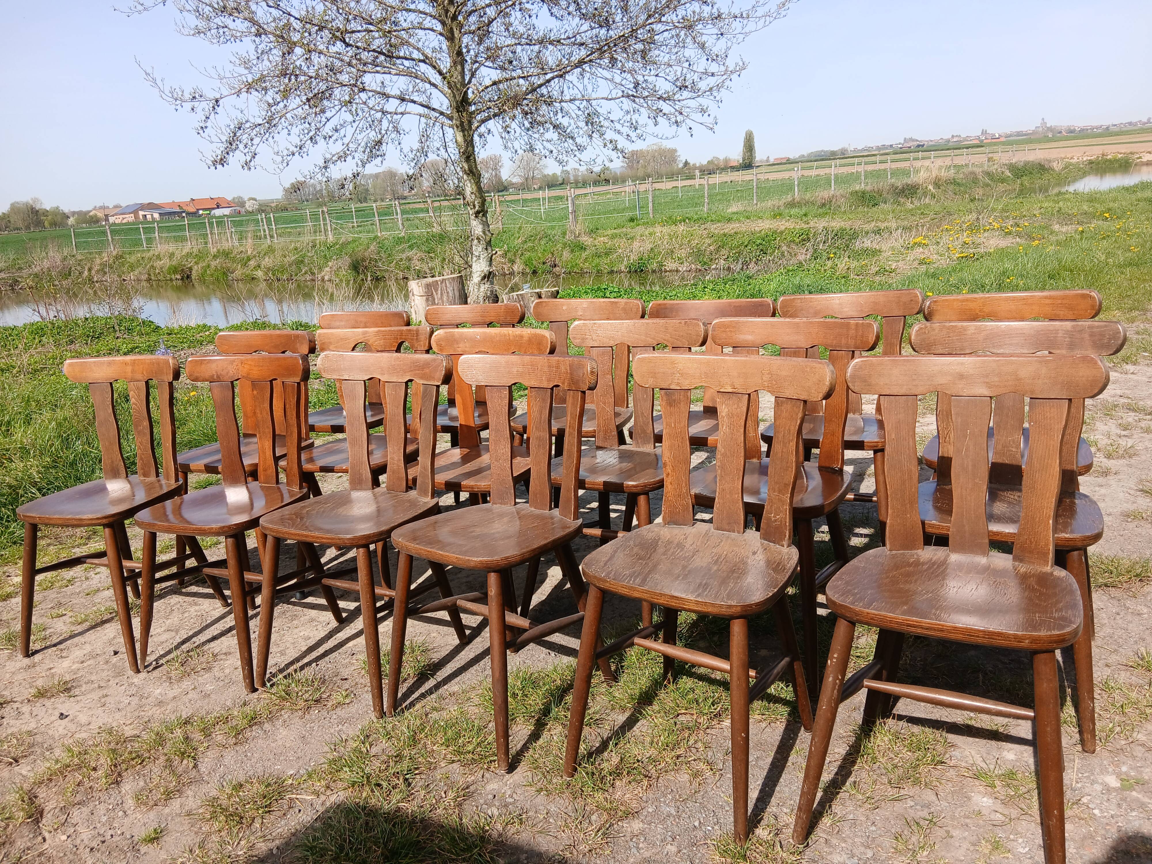18 bistro chairs