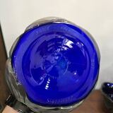 Vase en verre soufflé bleu cobalt – Silice Création Biot – 39 cm