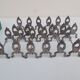 12 knife holders in their SFAM silver metal box