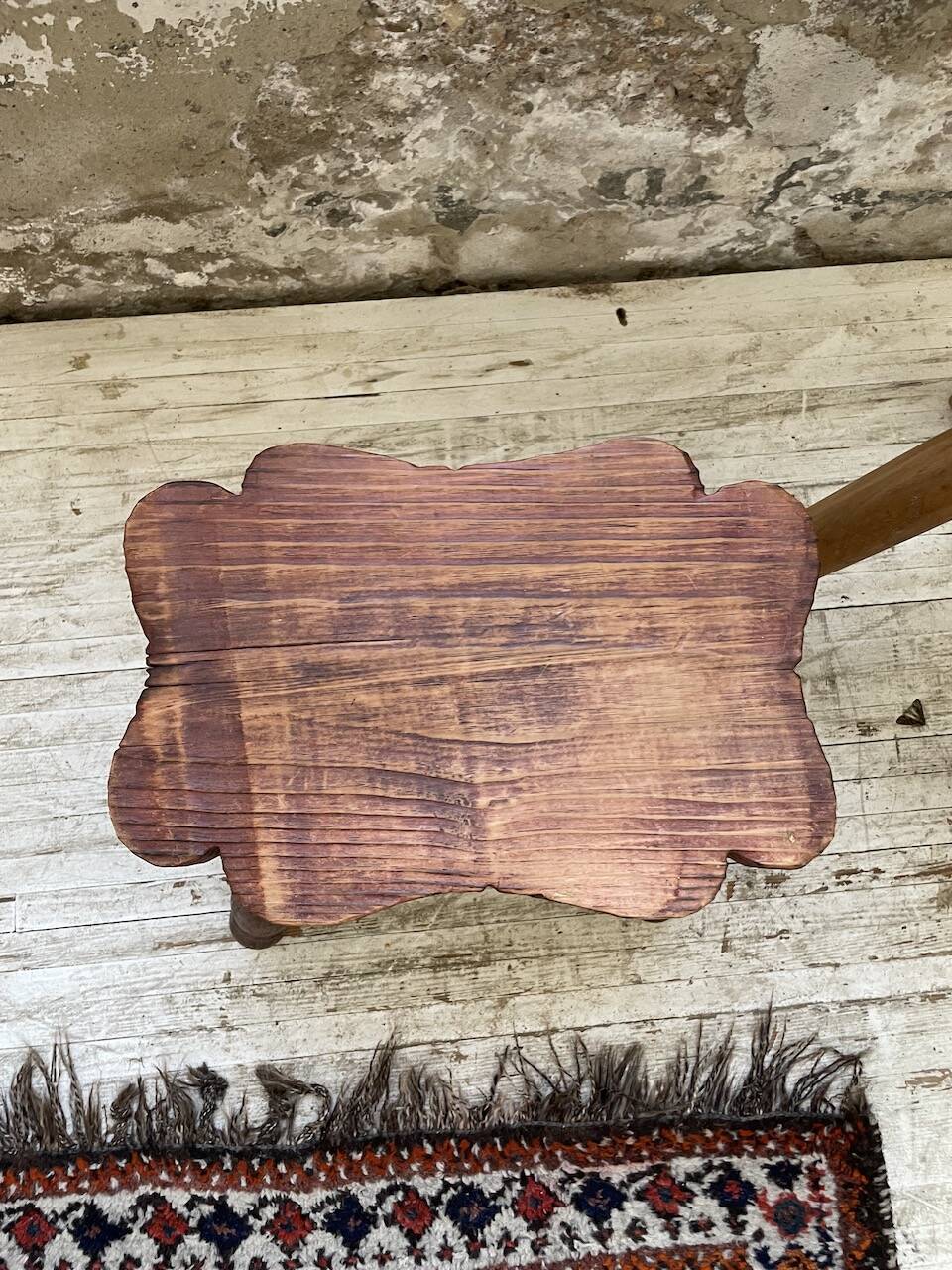 Handcrafted tripod stool