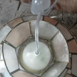 Mother-of-pearl & copper pendant lamp