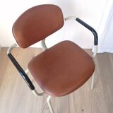 Set of 8 armchairs and chairs 420-44 Strafor-Steelcase