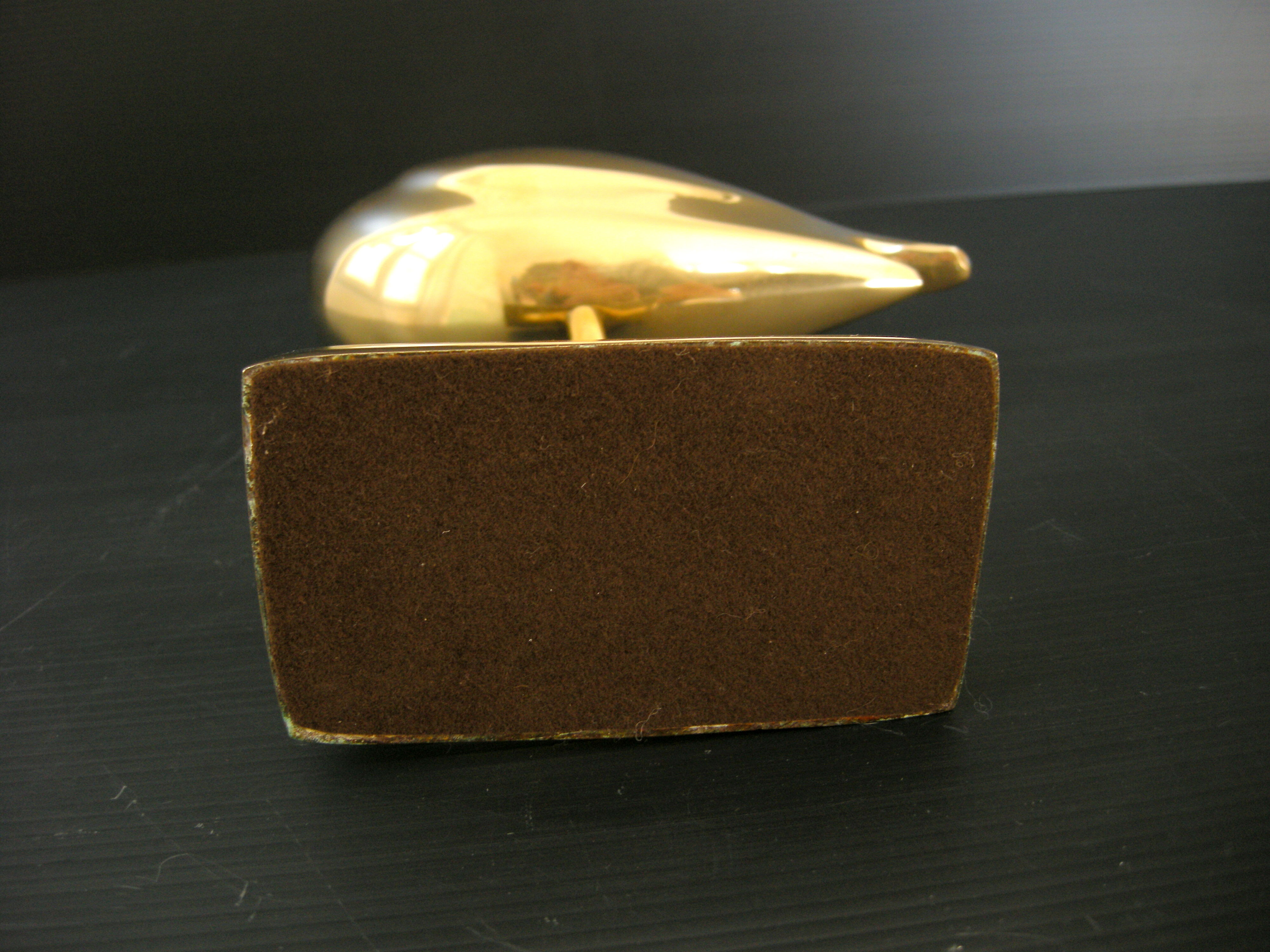 Vintage decorative bird 1970 brass