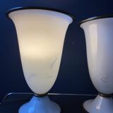 Paire de lampes de table Barovier & Toso Primavera, Italie, années 1970