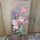 Huile sur toile "les roses"