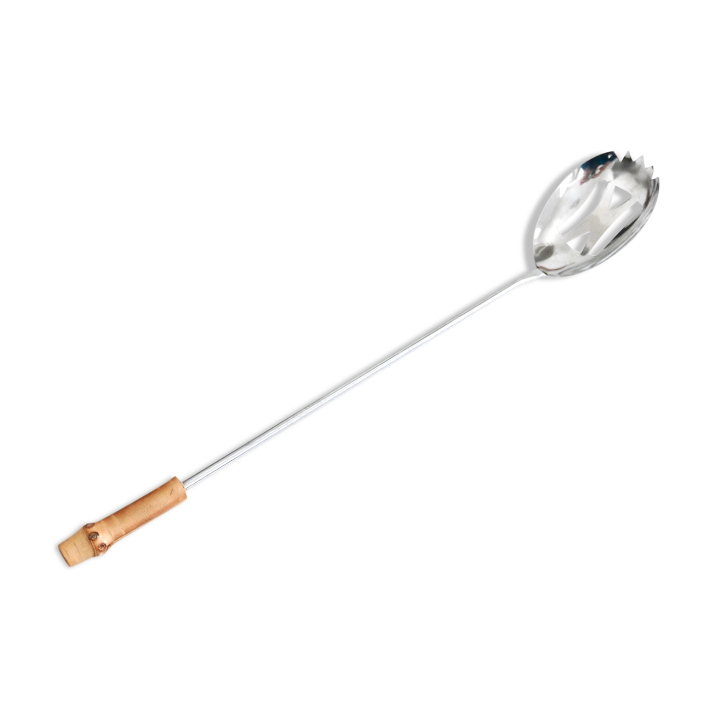 Ice spoon, bamboo handle, 60s