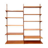 Wall unit in teak, Kai Kristiansen, FM Möbler 1960