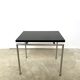 Vintage side table – Chrome and black – Netherlands 1960