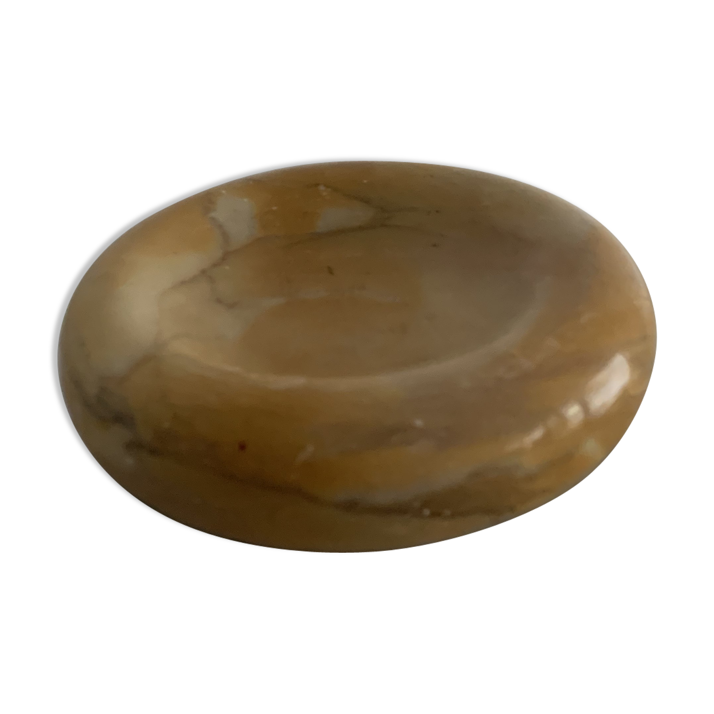 Vintage orange-orange marble ashtray