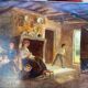 Interior scene signed 19th century