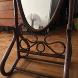 Large rattan psychedelic mirror 55x175cm