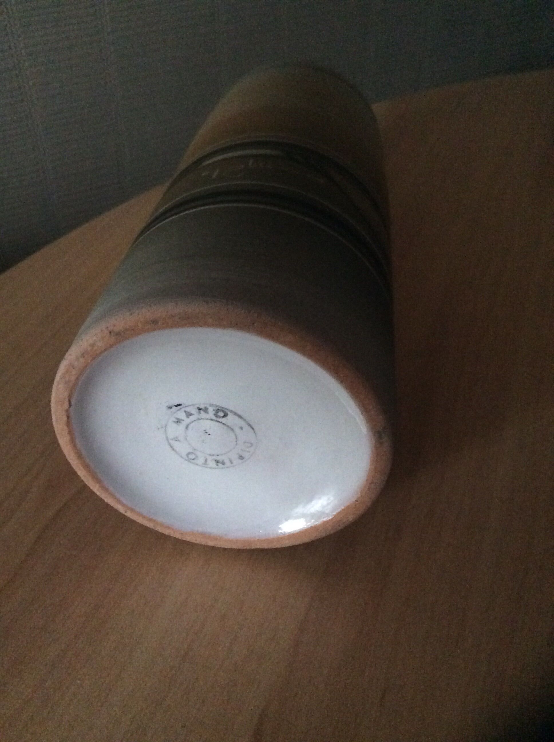 Handcrafted pottery vase