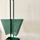 Vintage Green and black Metal Umbrella Stand, Rockabilly Style, 1950s
