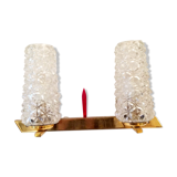 Apply 1950-60 brass and cut glass