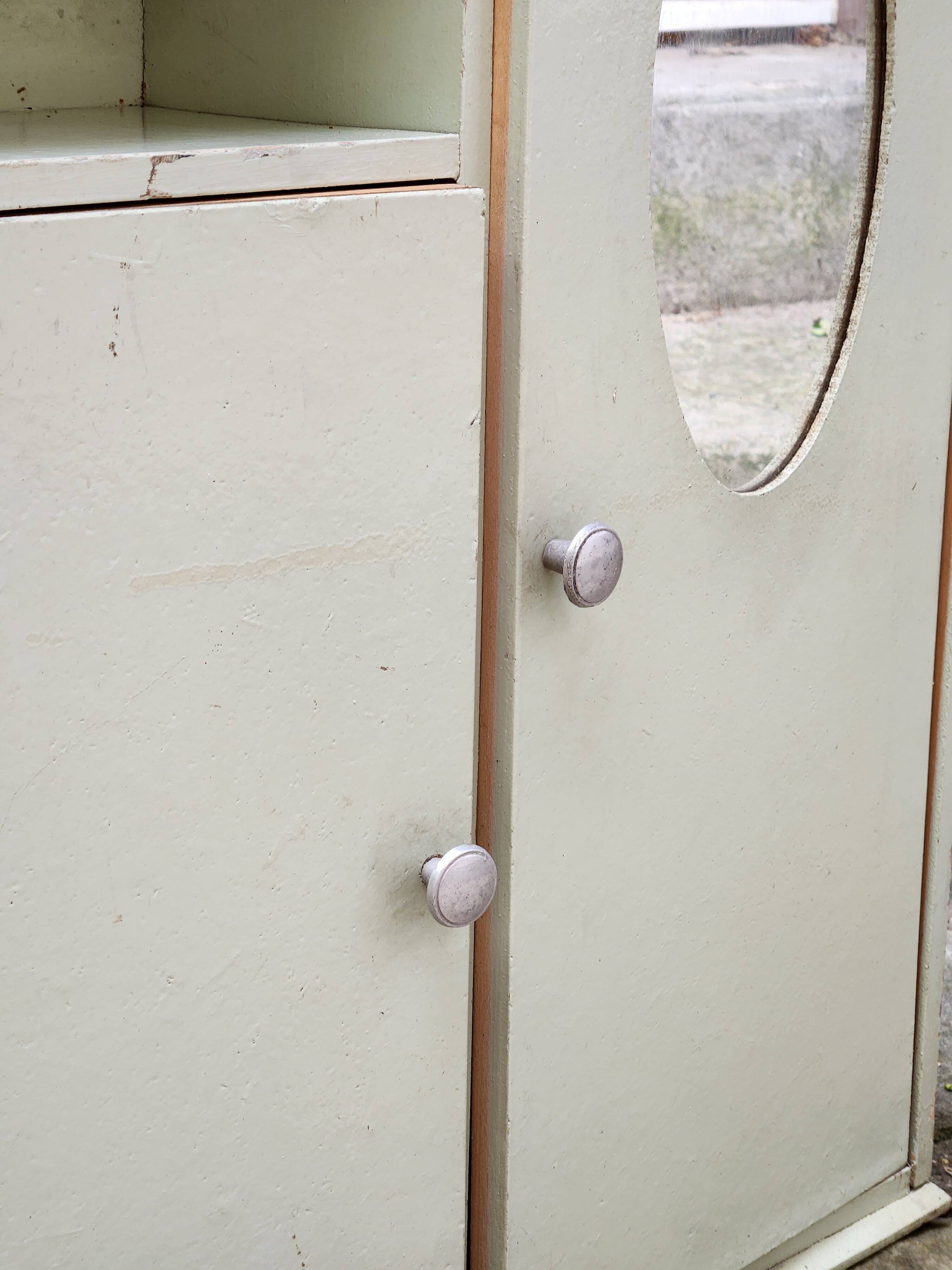 Doll wardrobe or vintage bathroom furniture