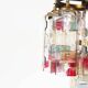 Muranoglass and brass chandelier attributed to Poliarte