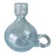 Blown crystal candle holder
