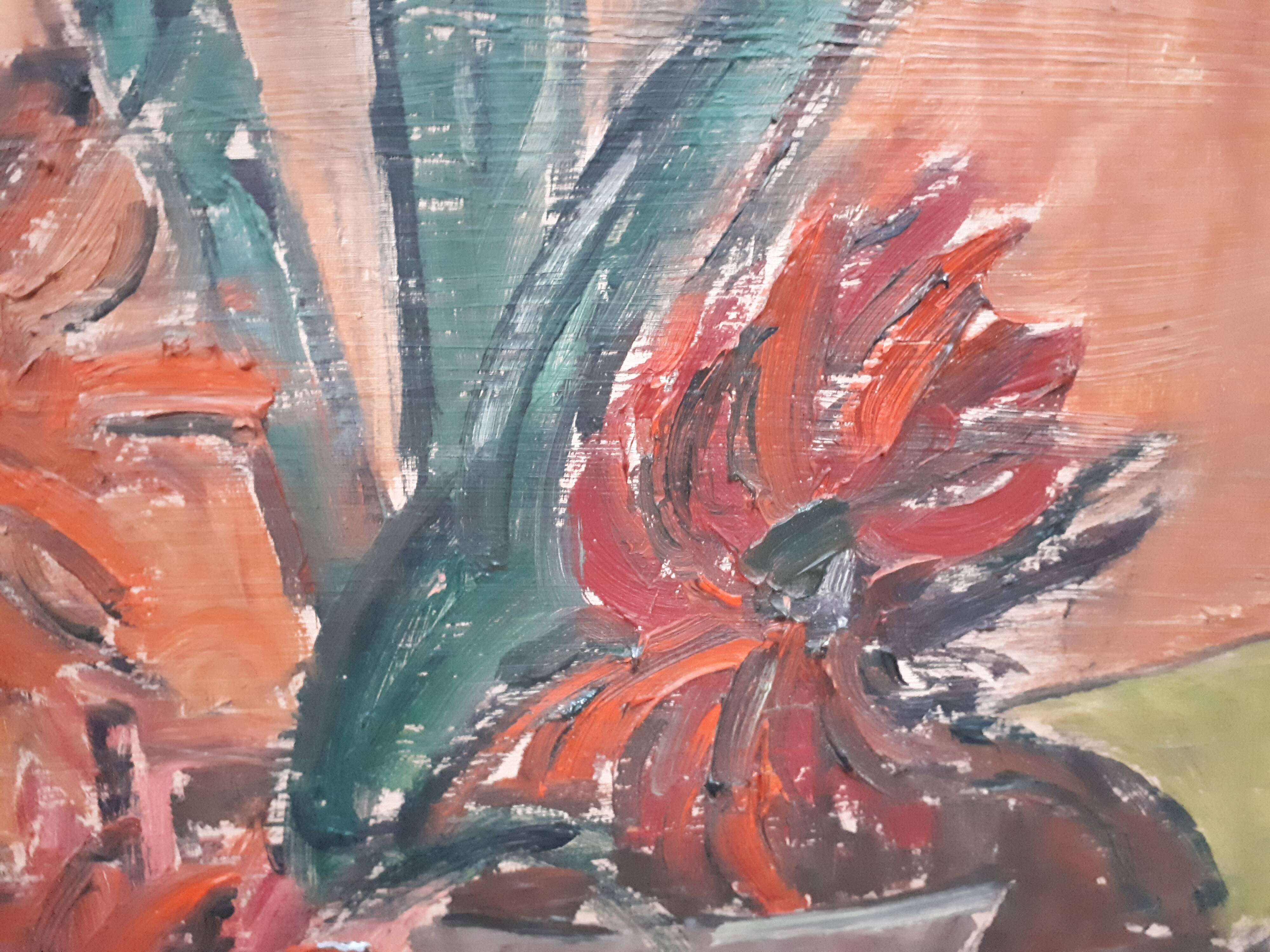 Oil on cardboard 1960/1970