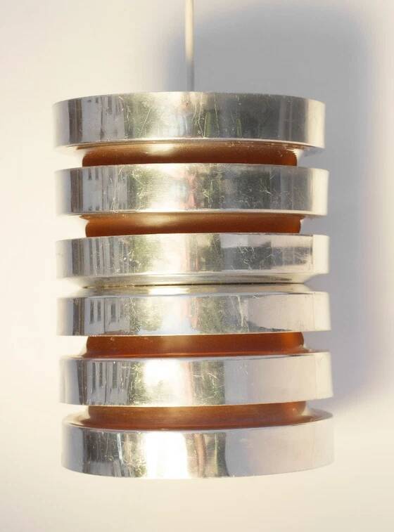 Suspension with overlapping rings by Carl Thore Granhaga Metallindustri, 1970s