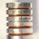 Suspension with overlapping rings by Carl Thore Granhaga Metallindustri, 1970s