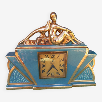 Elegant Art Deco clock and the pheasant