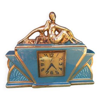 Elegant Art Deco clock and the pheasant